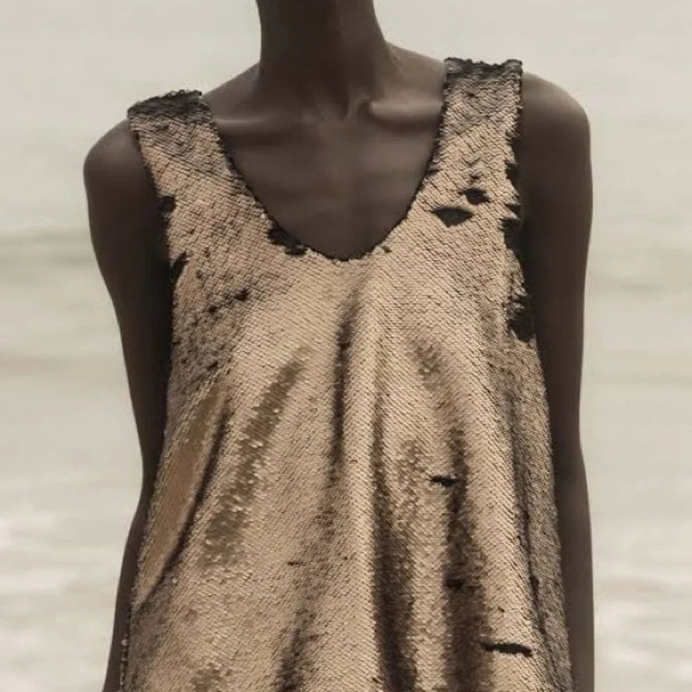 Heidi Merrick Sequin Ella Tank Top Bronze NWT - Picture 2 of 11